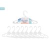 FS733: 8 White Baby Clothes Hangers